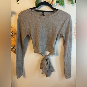 Long Sleeve Tie Shirt